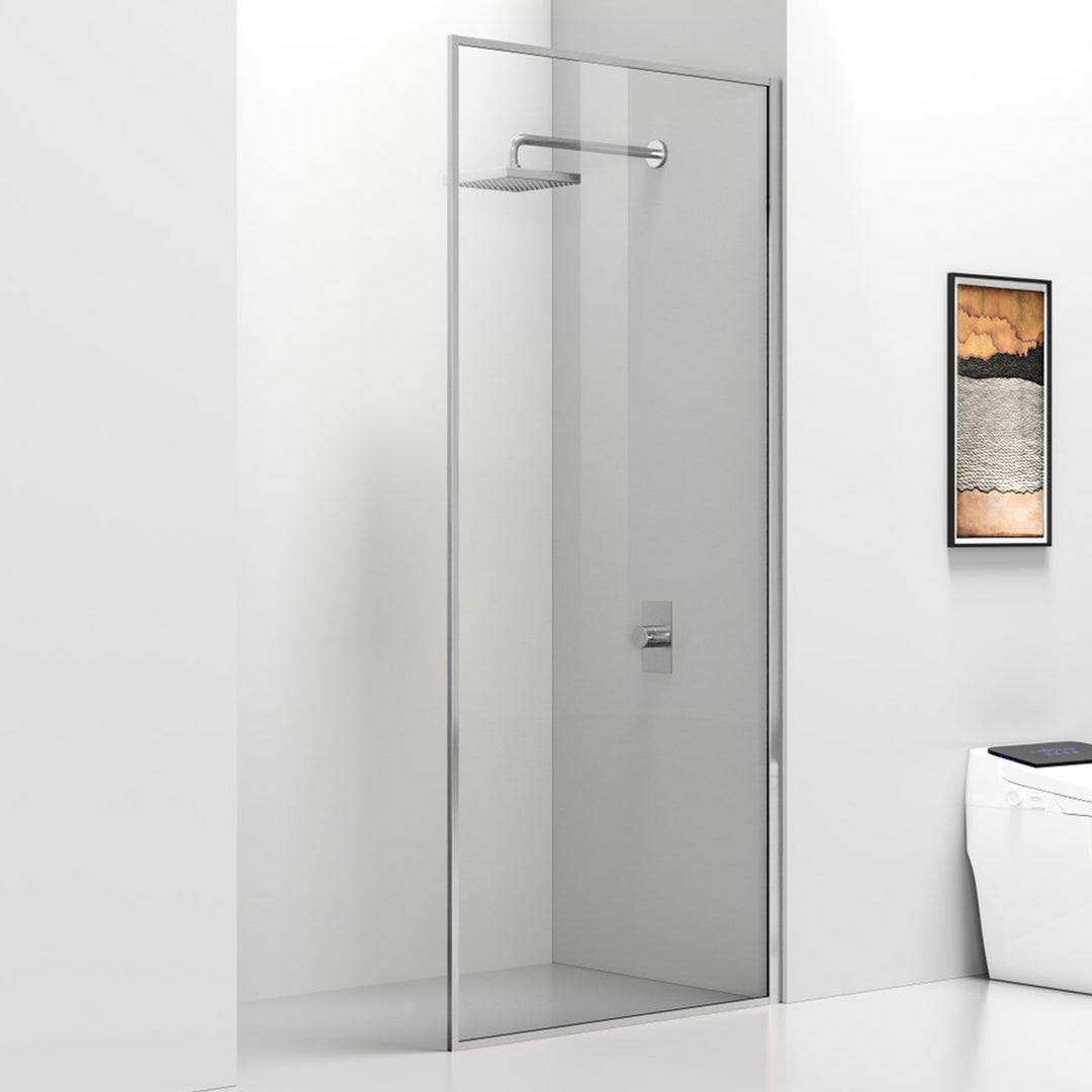 Fixed Framed Shower Door 35 X 76 Brushed Nickel Brushed Nickel Finish - KITCHEN & BATH by Joshua Marshal