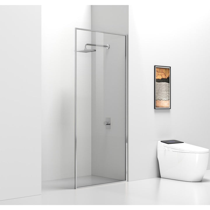 Fixed Framed Shower Door 35 X 76 Brushed Nickel - View 2 - Joshua Marshal