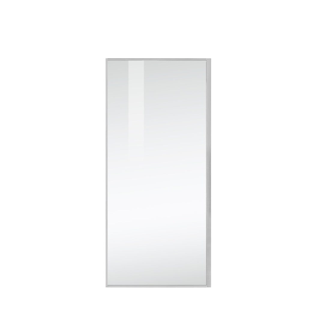 Fixed Framed Shower Door 35 X 76 Brushed Nickel - View 3 - Joshua Marshal