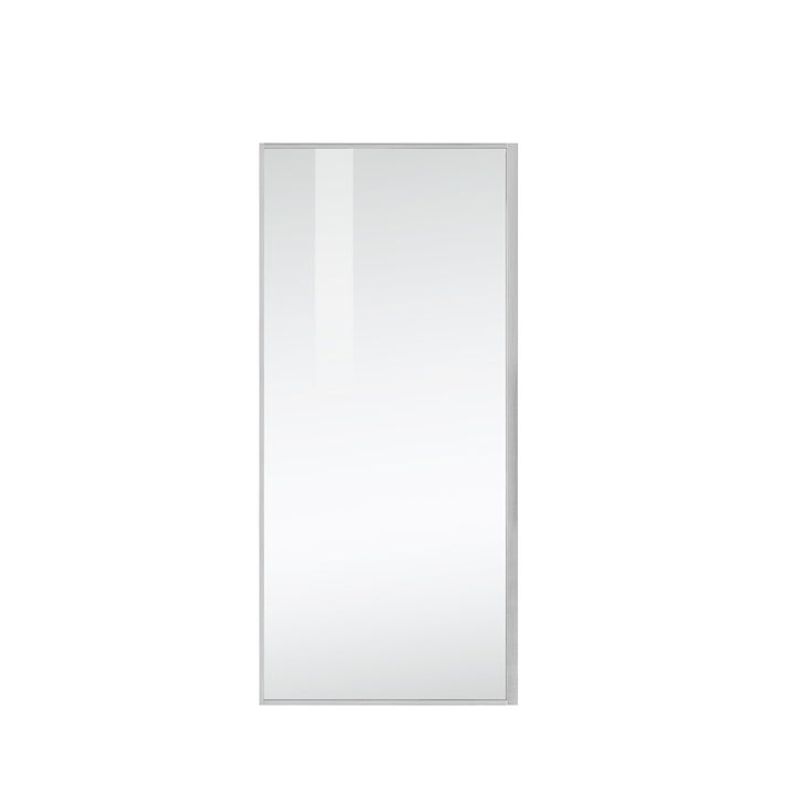 Fixed Framed Shower Door 35 X 76 Brushed Nickel - View 3 - Joshua Marshal