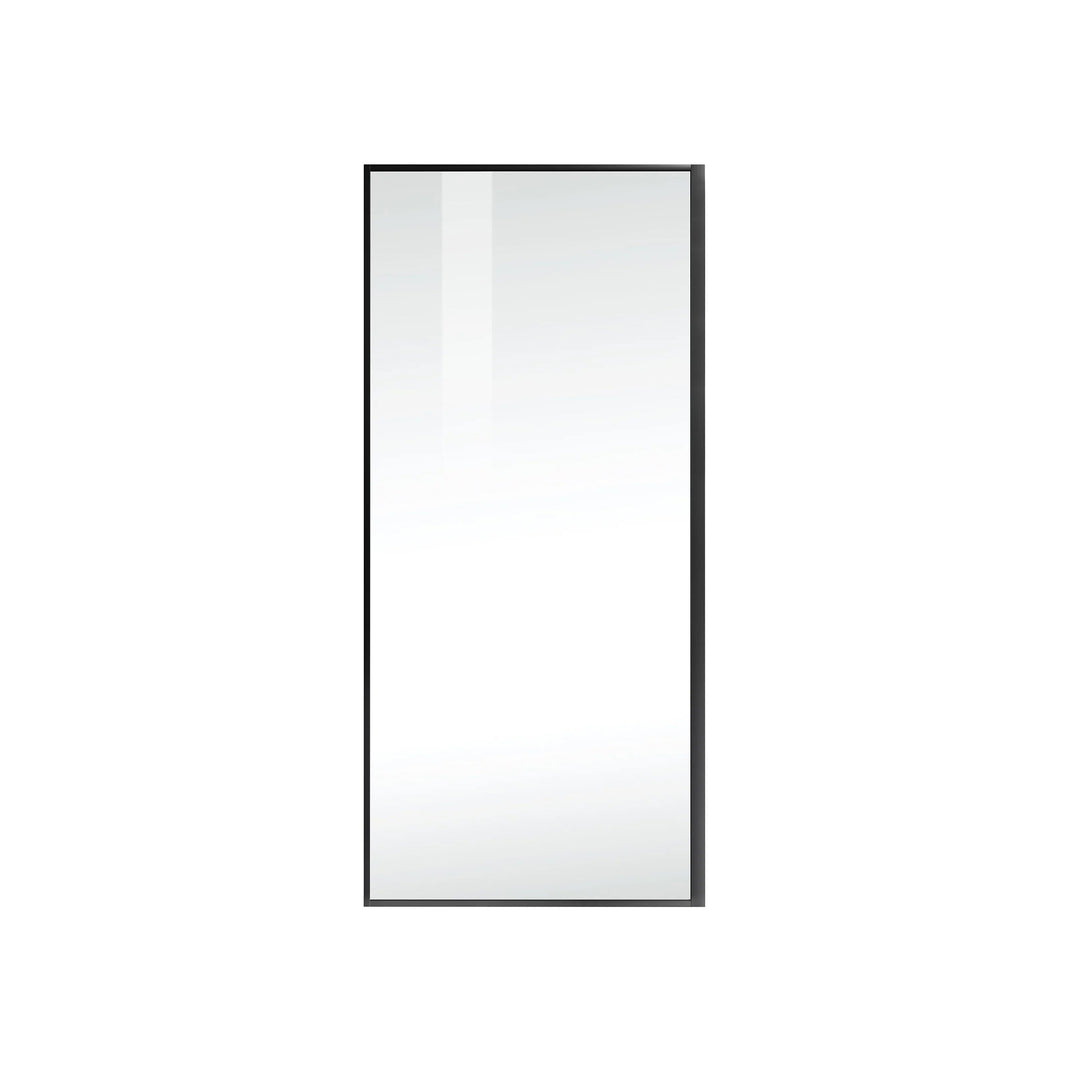 Fixed Framed Shower Door 35 X 76 Matte Black