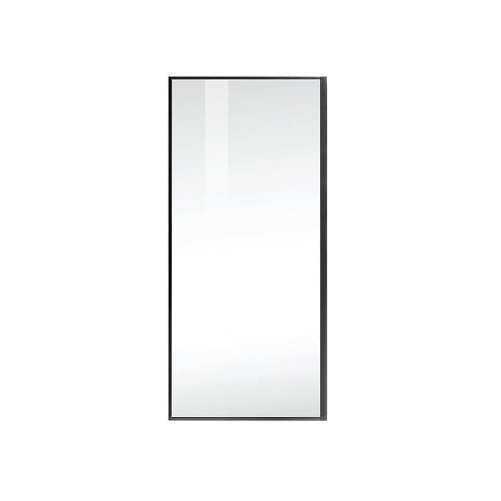 Fixed Framed Shower Door 35 X 76 Matte Black