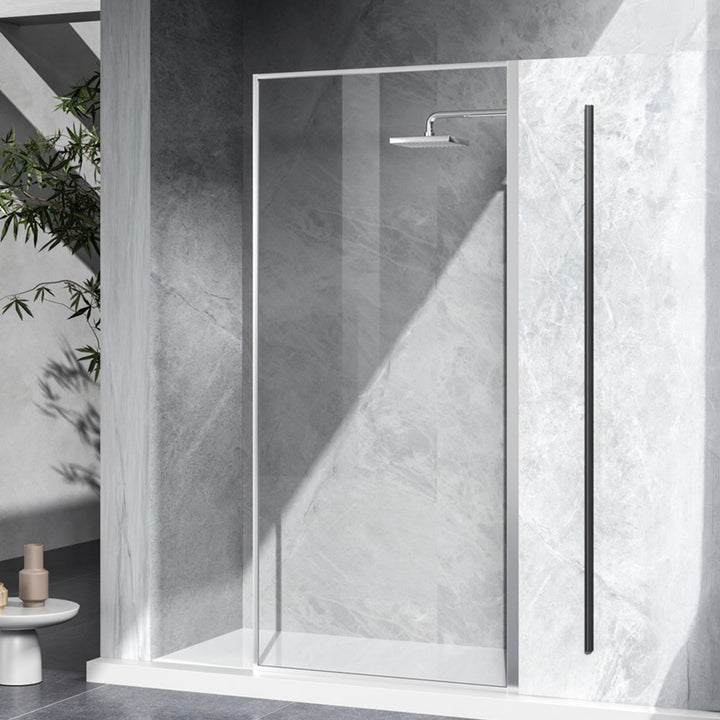 Fixed Framed Shower Door 35 X 76 Polished Chrome Polished Chrome Finish - KITCHEN & BATH by Joshua Marshal