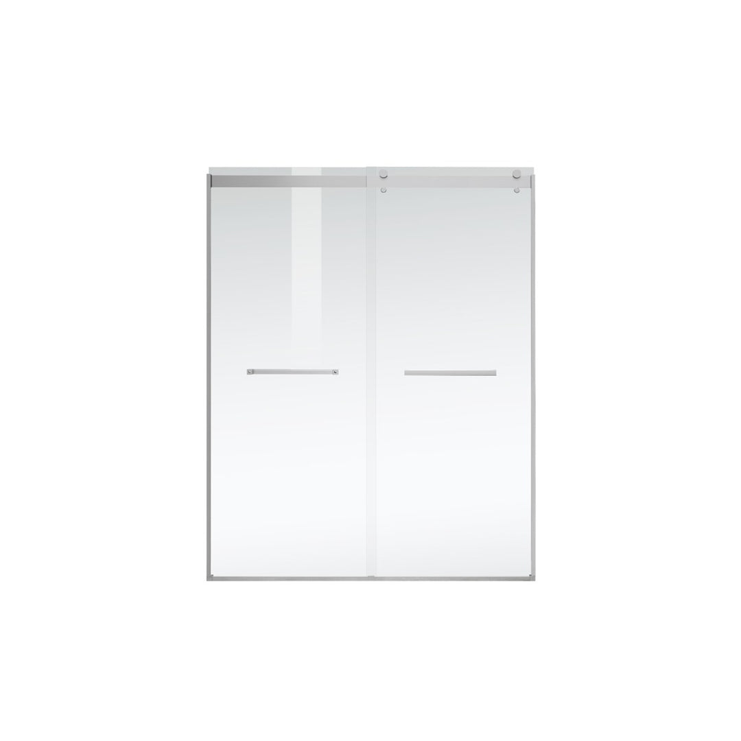 Semi-Frameless Shower Door 60 X 76 Polished Chrome - View 3 - Joshua Marshal