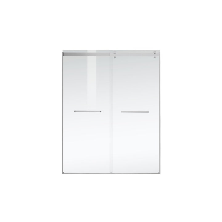 Semi-Frameless Shower Door 60 X 76 Polished Chrome - View 3 - Joshua Marshal
