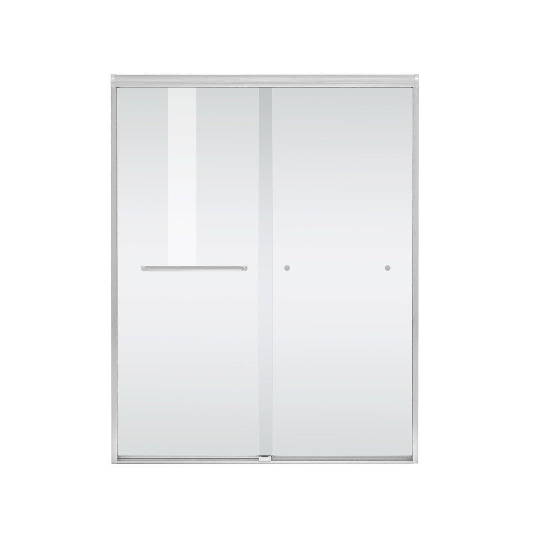 Semi-Frameless Shower Door 60 X 72 In Polished Chrome - View 3 - Joshua Marshal