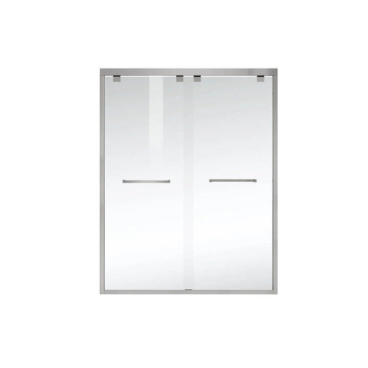 Semi-Frameless Shower Door 60 X 76 Brushed Nickel