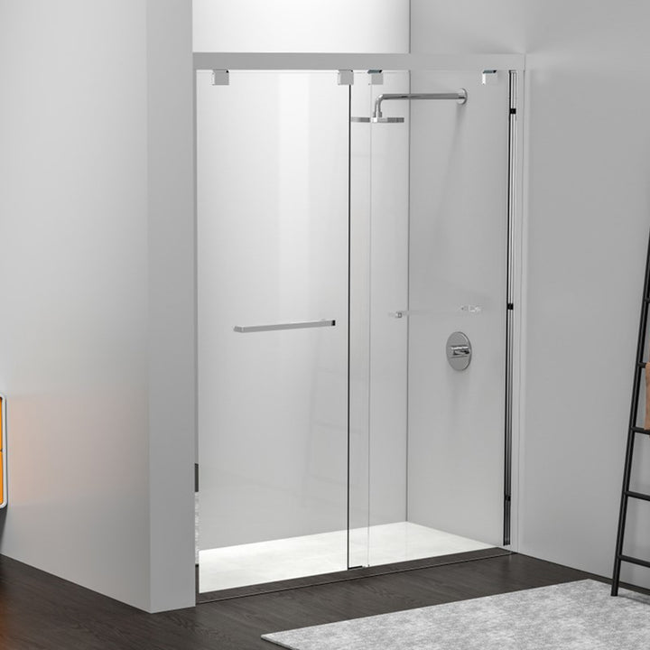 Semi-Frameless Shower Door 60 X 76 Polished Chrome Polished Chrome Finish - KITCHEN & BATH by Joshua Marshal