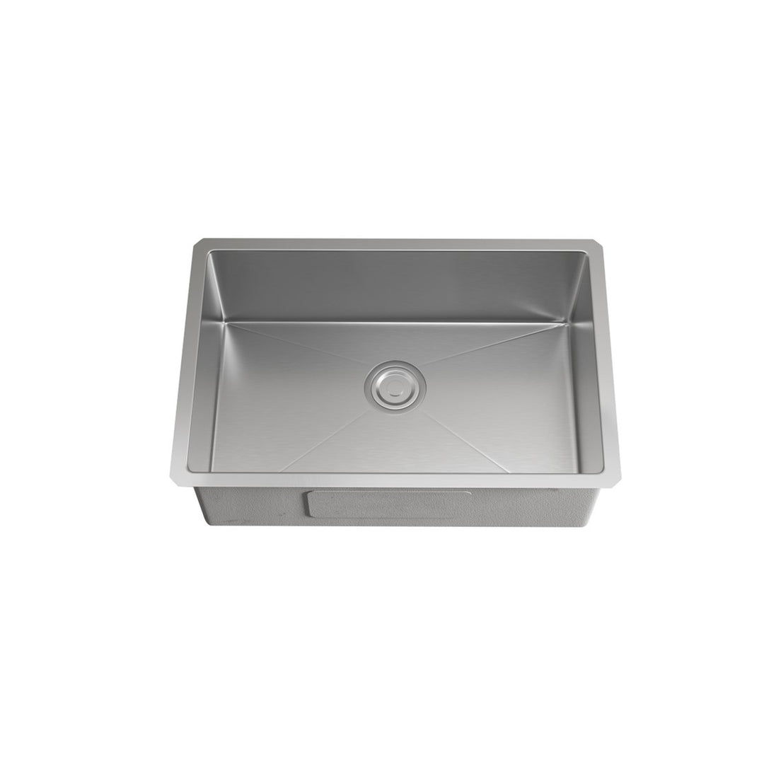 Stainless Steel Undermount Kitchen Sink L27''X W18'' X H10in. - View 3 - Joshua Marshal