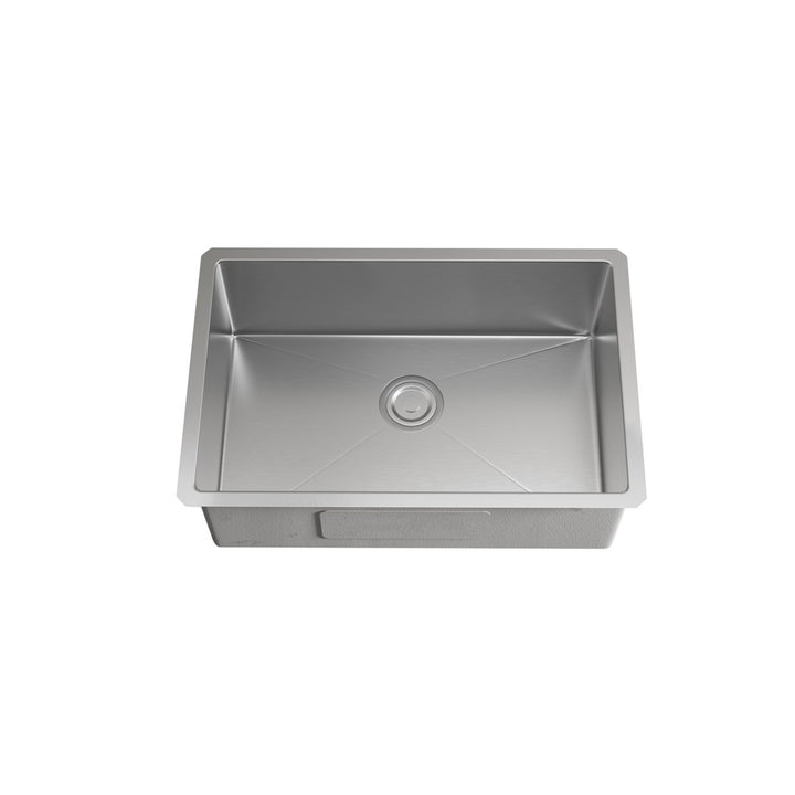 Stainless Steel Undermount Kitchen Sink L27''X W18'' X H10in. - View 3 - Joshua Marshal