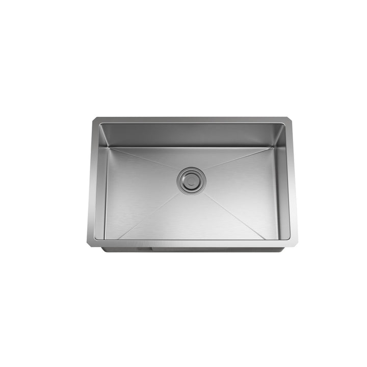 Stainless Steel Undermount Kitchen Sink L27''X W18'' X H10in. - View 5 - Joshua Marshal