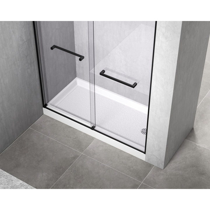 60X30 Inch Single Threshold Shower Tray Right Drain In Glossy White - View 2 - Joshua Marshal