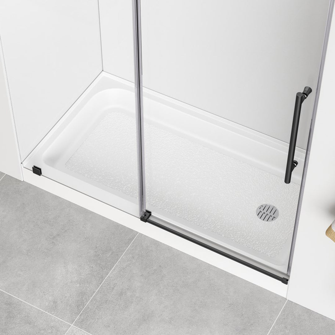 60X32 Inch Single Threshold Shower Tray Right Drain In Glossy White Glossy White Finish - KITCHEN & BATH by Joshua Marshal