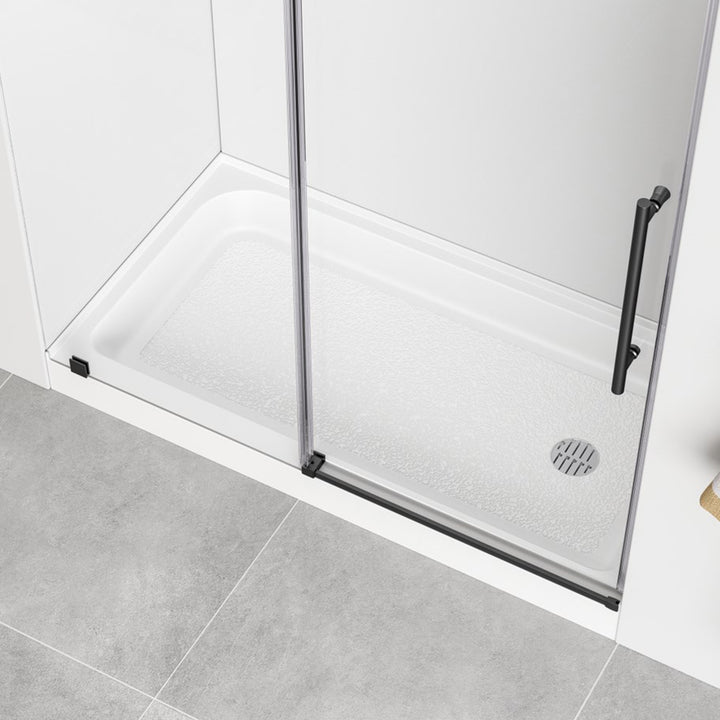 60X32 Inch Single Threshold Shower Tray Right Drain In Glossy White Glossy White Finish - KITCHEN & BATH by Joshua Marshal