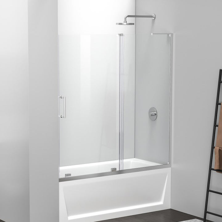 Frameless Tub Door 60 X 60 Polished Chrome Polished Chrome Finish - KITCHEN & BATH by Joshua Marshal