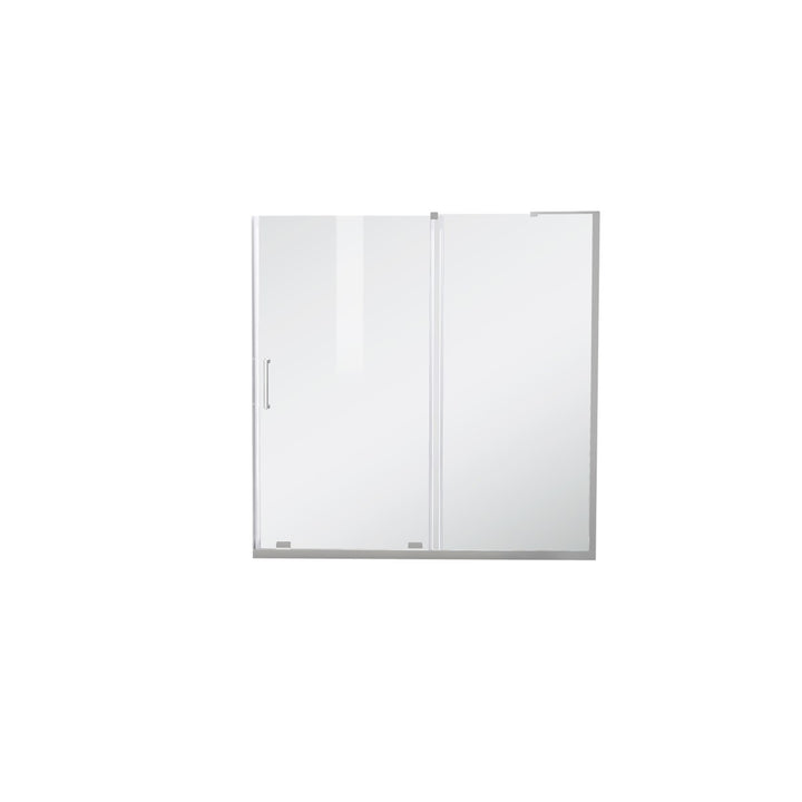 Frameless Tub Door 60 X 60 Polished Chrome - View 3 - Joshua Marshal
