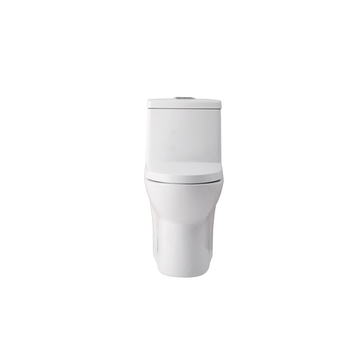 One-Piece Elongated Toilet 28X15X30 In White - View 3 - Joshua Marshal
