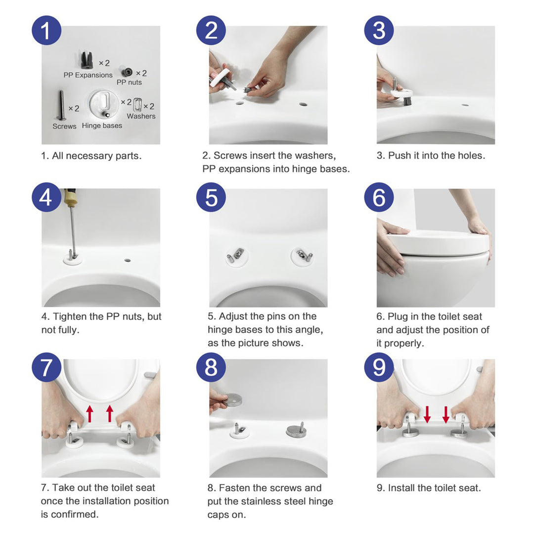 One-Piece Elongated Toilet 28X15X30 In White - View 6 - Joshua Marshal