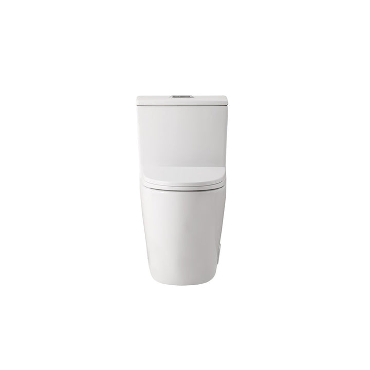One-Piece Elongated Toilet 28X16X29 In White - View 3 - Joshua Marshal