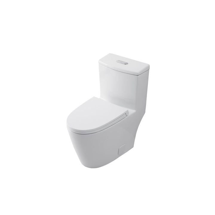 One-Piece Elongated Toilet 28X16X29 In White - View 4 - Joshua Marshal