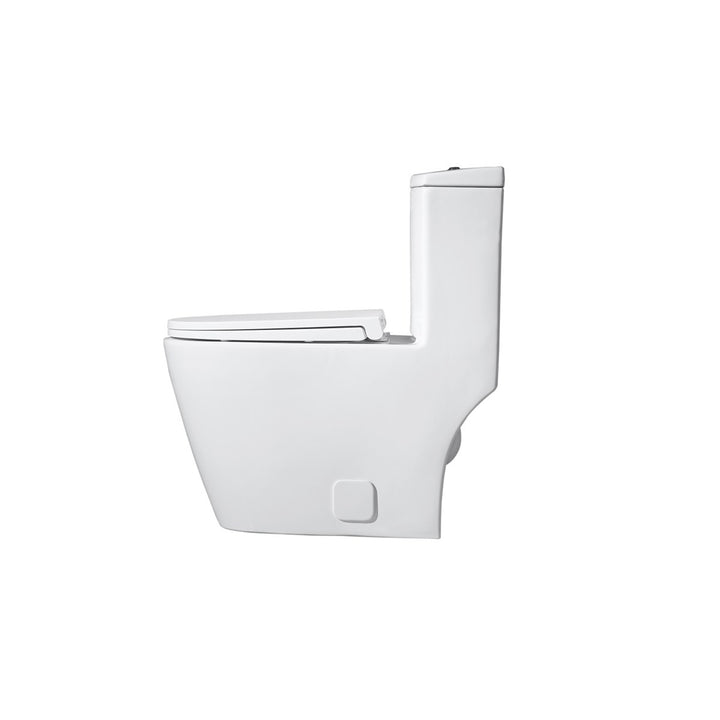 One-Piece Elongated Toilet 28X16X29 In White - View 5 - Joshua Marshal