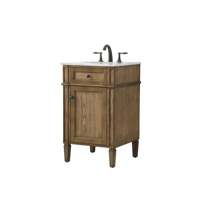 21 Inch Single Bathroom Vanity In Driftwood - View 4 - Joshua Marshal