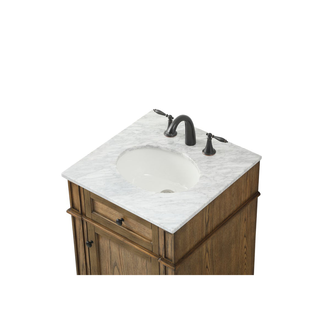 21 Inch Single Bathroom Vanity In Driftwood - View 6 - Joshua Marshal