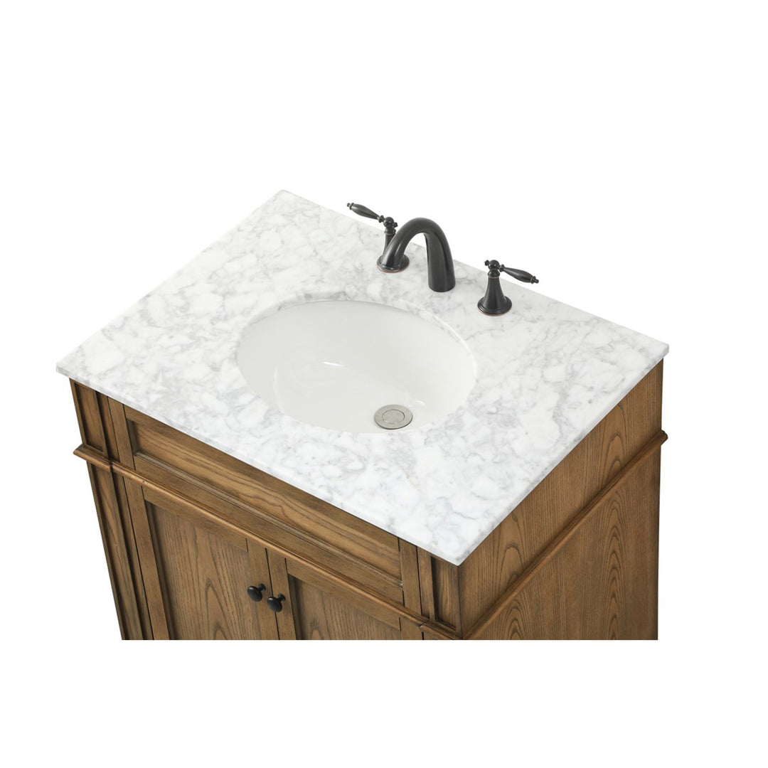 30 Inch Single Bathroom Vanity In Driftwood - View 6 - Joshua Marshal