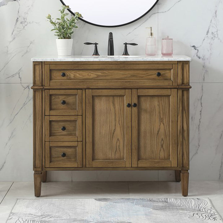 40 Inch Single Bathroom Vanity In Driftwood Driftwood Finish - KITCHEN & BATH by Joshua Marshal