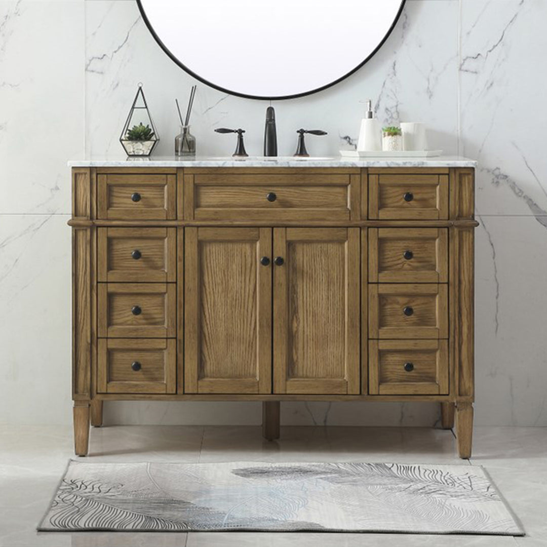 48 Inch Single Bathroom Vanity In Driftwood Driftwood Finish - KITCHEN & BATH by Joshua Marshal