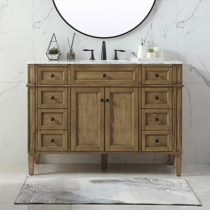48 Inch Single Bathroom Vanity In Driftwood Driftwood Finish - KITCHEN & BATH by Joshua Marshal