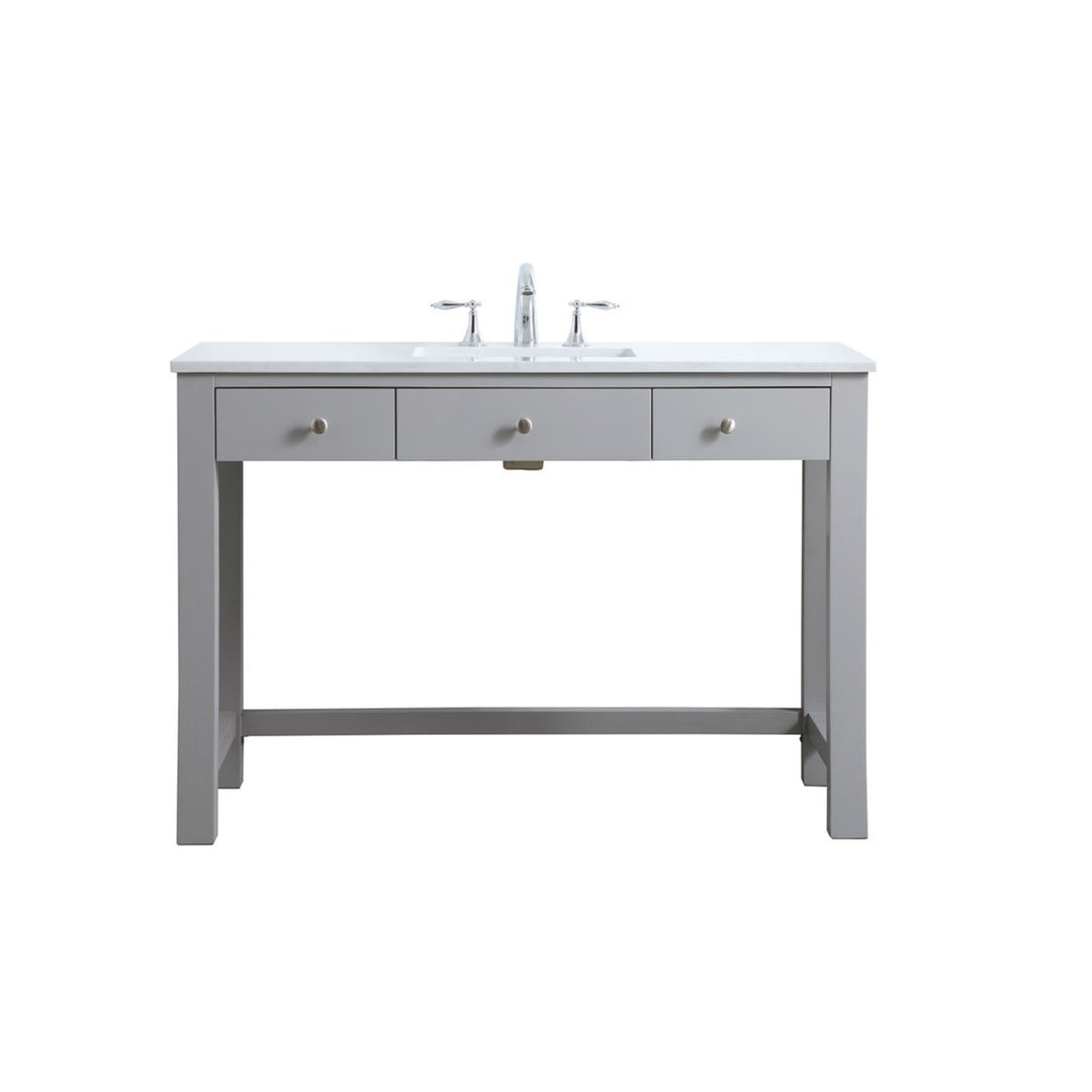 48 Inch Ada Compliant Bathroom Vanity In Grey - View 3 - Joshua Marshal