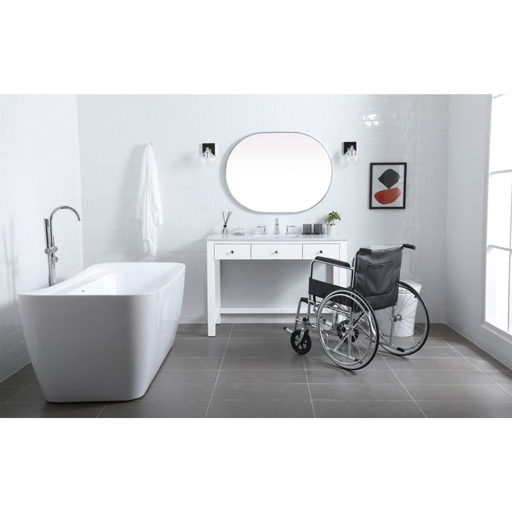 48 Inch Ada Compliant Bathroom Vanity In White - View 2 - Joshua Marshal
