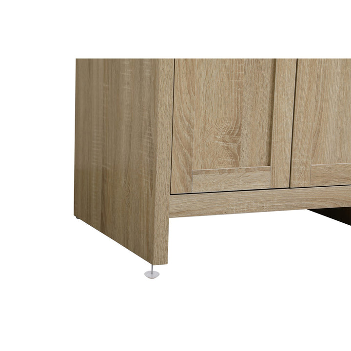 24 Inch Single Bathroom Vanity In Mango Wood - View 6 - Joshua Marshal