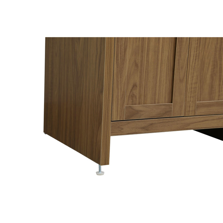 30 Inch Single Bathroom Vanity In Walnut Brown - View 5 - Joshua Marshal