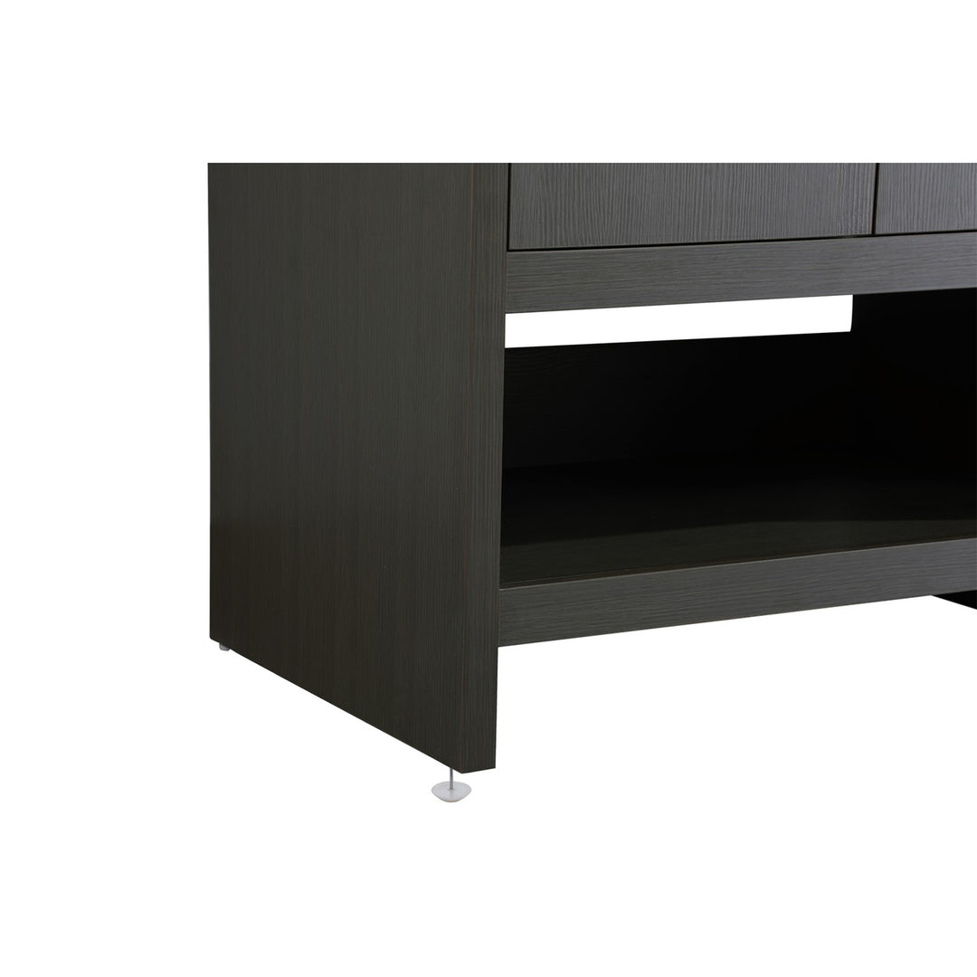 24 Inch Single Bathroom Vanity In Mocha Brown - View 6 - Joshua Marshal