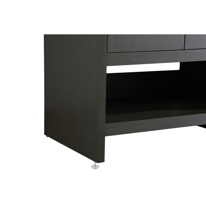 24 Inch Single Bathroom Vanity In Mocha Brown - View 6 - Joshua Marshal