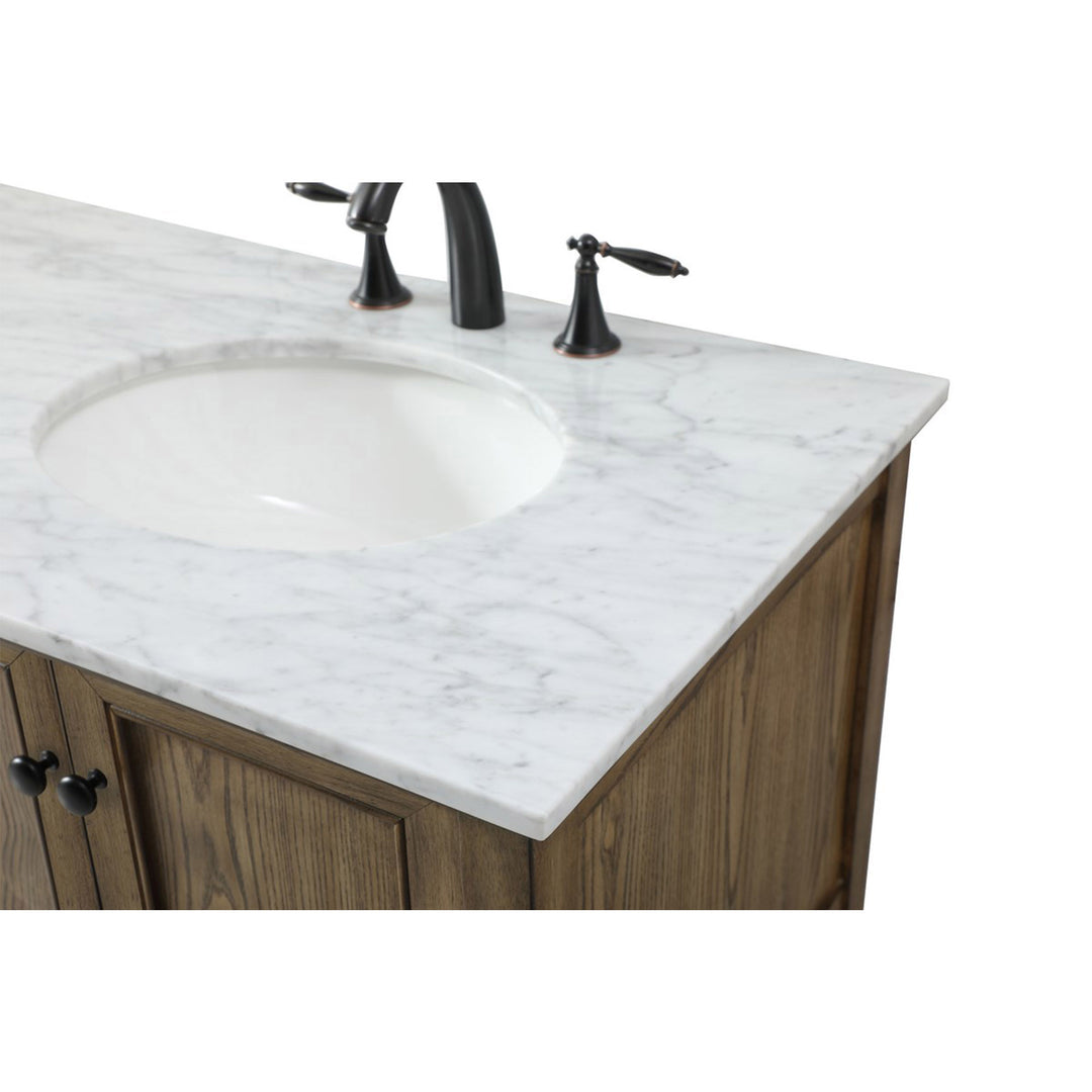 72 Inch Double Bathroom Vanity In Driftwood - View 6 - Joshua Marshal