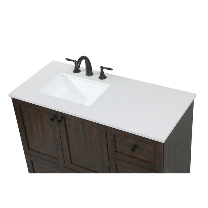 42 Inch Single Bathroom Vanity In Expresso - View 6 - Joshua Marshal