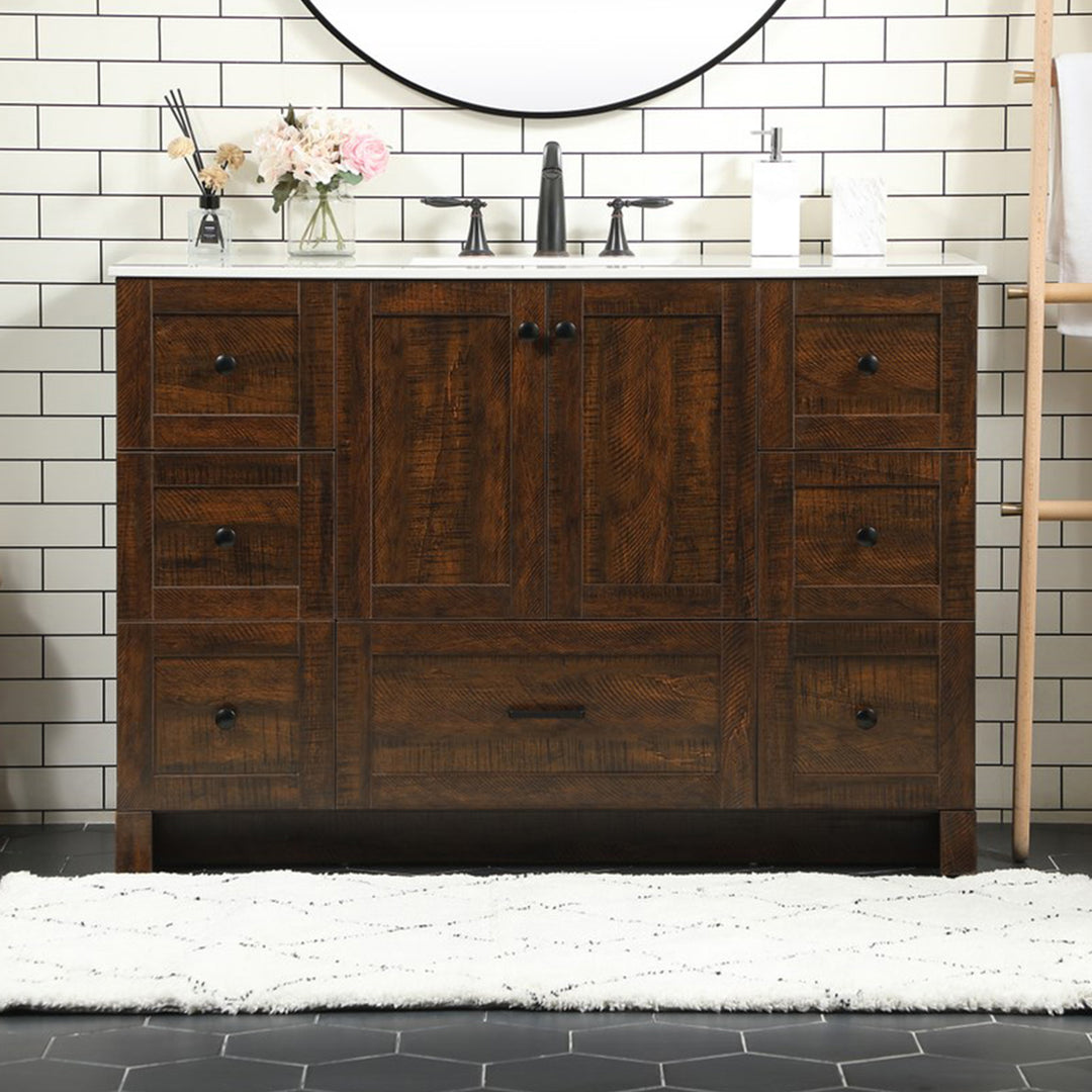 48 Inch Single Bathroom Vanity In Expresso Expresso Finish - KITCHEN & BATH by Joshua Marshal