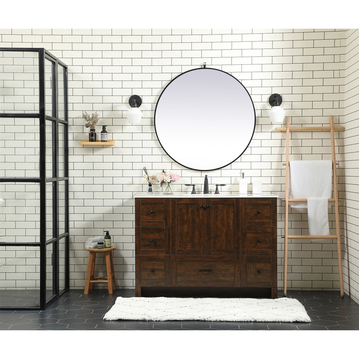 48 Inch Single Bathroom Vanity In Expresso - View 2 - Joshua Marshal