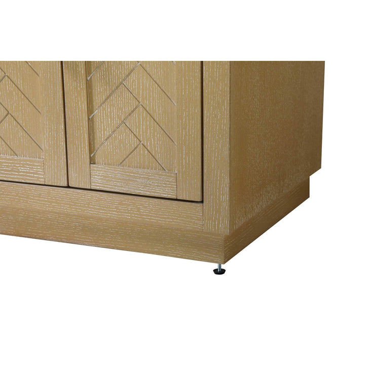 24 Inch Single Bathroom Vanity In Linen Oak - View 5 - Joshua Marshal