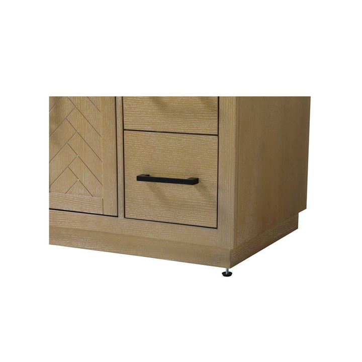 48 Inch Single Bathroom Vanity In Linen Oak - View 5 - Joshua Marshal