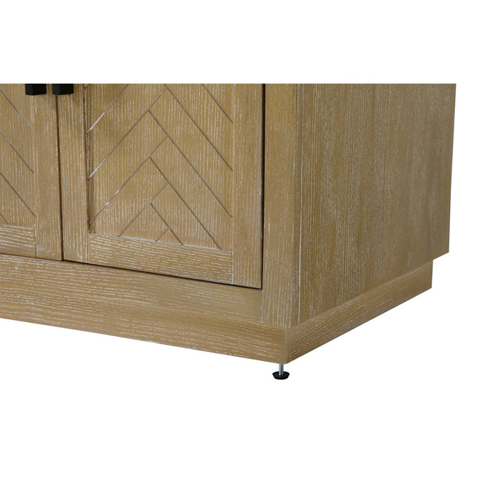 72 Inch Double Bathroom Vanity In Linen Oak - View 5 - Joshua Marshal