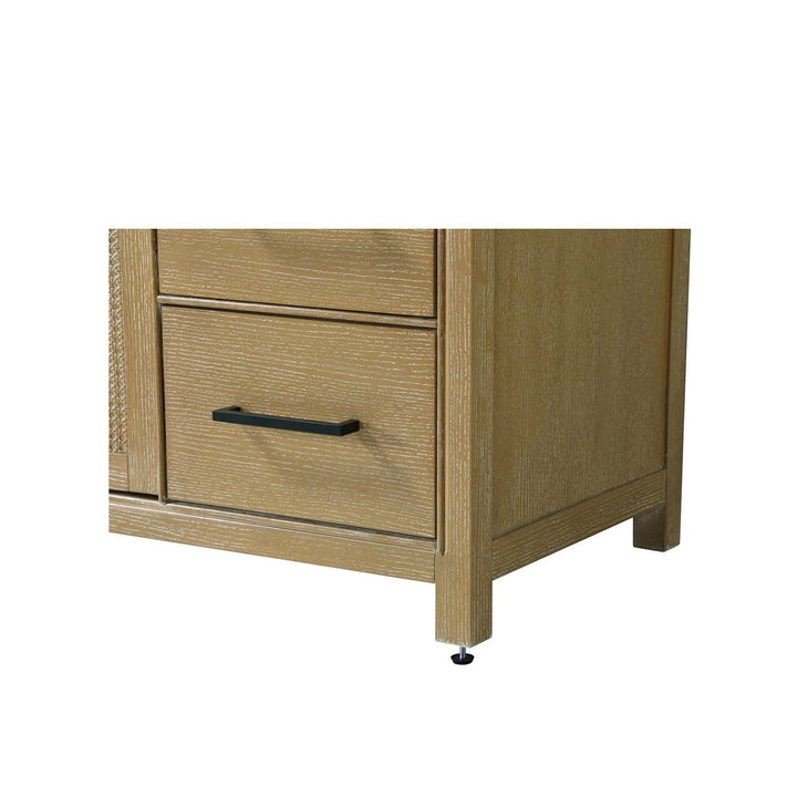 36 Inch Single Bathroom Vanity In Linen Oak - View 5 - Joshua Marshal