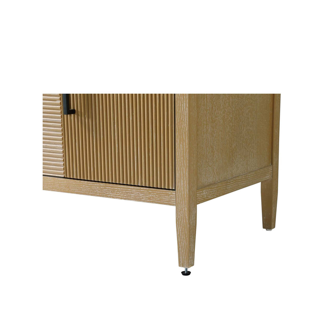 48 Inch Single Bathroom Vanity In Linen Oak - View 5 - Joshua Marshal