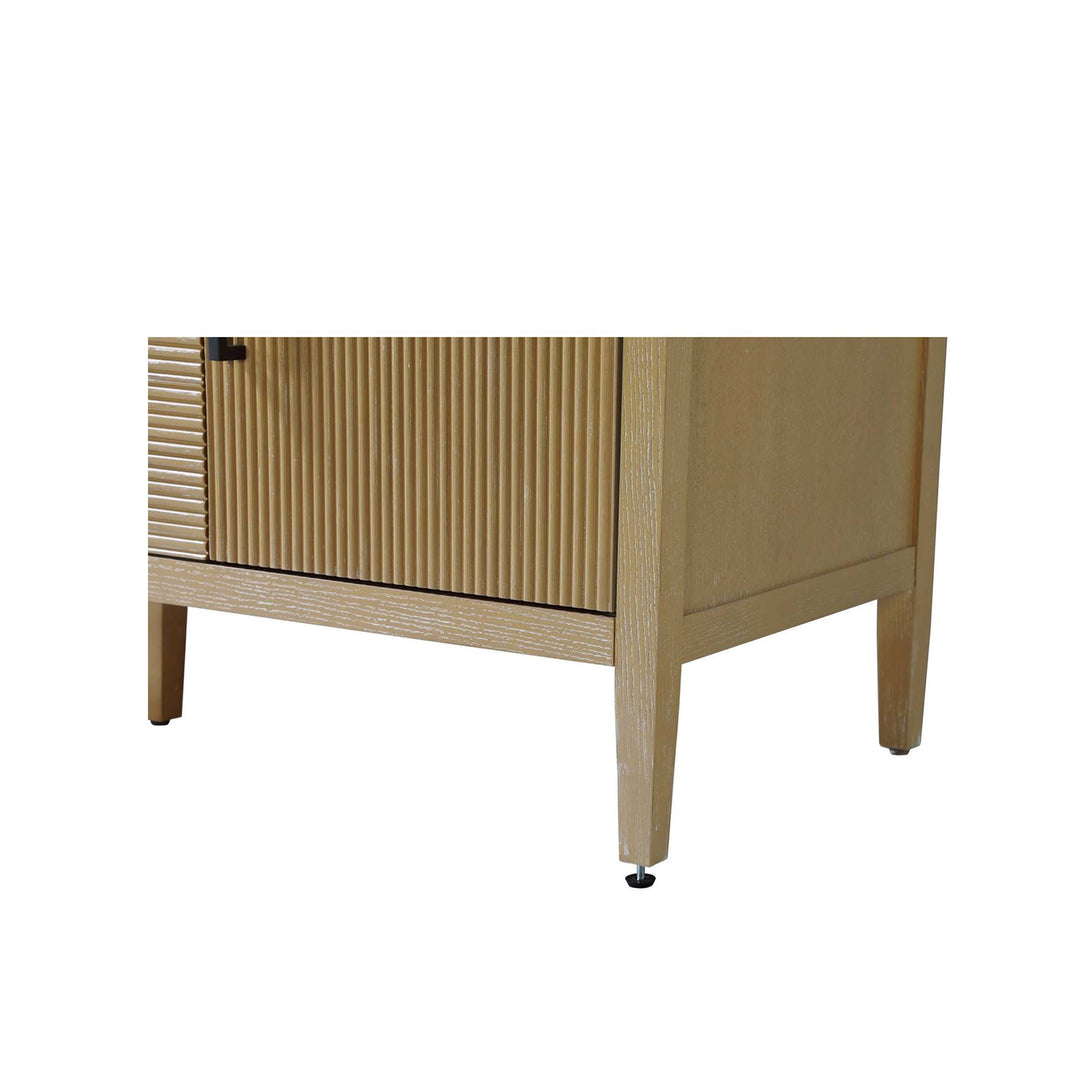 54 Inch Double Bathroom Vanity In Linen Oak - View 6 - Joshua Marshal