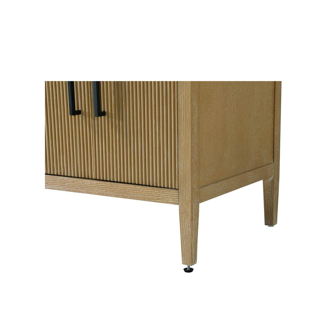 60 Inch Double Bathroom Vanity In Linen Oak - View 6 - Joshua Marshal