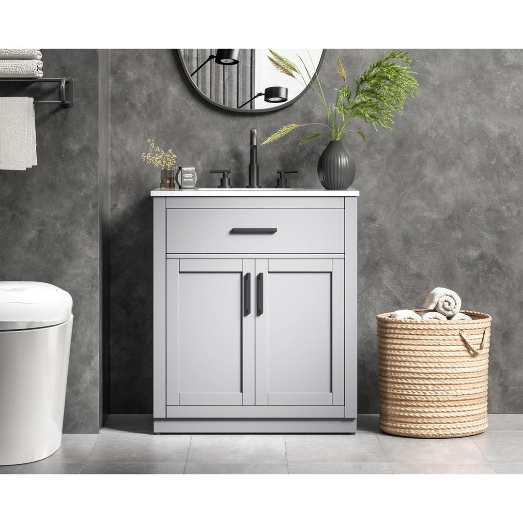 30 Inch Single Bathroom Vanity In Grey