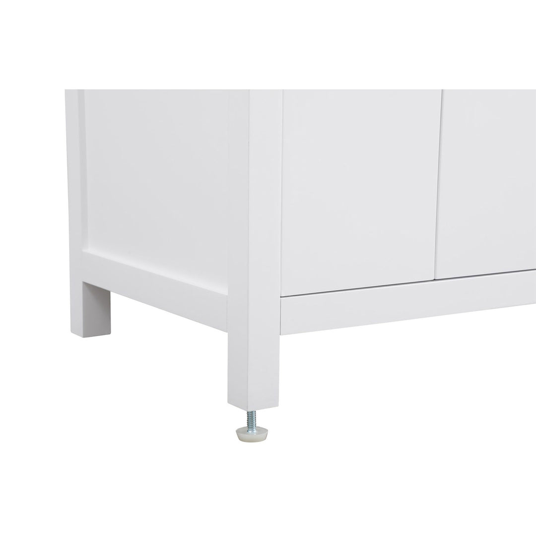 36 Inch Single Bathroom Vanity In White - View 6 - Joshua Marshal